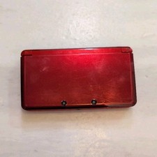 Nintendo 3DS Red Handheld Console Wi-Fi 3D Audio w/ Stylus & Charger CTR-001