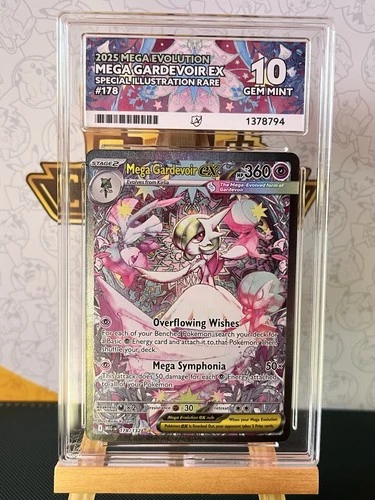 Pokemon TCG Mega Gardevoir EX 178/132 - ACE 10 - Perfect Subgrades