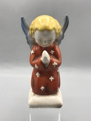 Antiker Betender Engel Hummel Goebel Porzellan Weihnachten Figur Rot Alt Antik