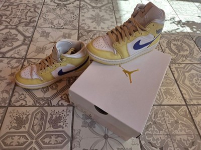 Nike Air Jordan 1 MID Gr.39 Lemon White OVP Weiß Gelb Teenager Boots Turnschuhe