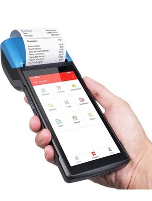 Bisofice 4G Handheld PDA POS Android 13.0 Receipt Printer 2GB+16GB, Camera...