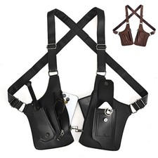 Shoulder Bag, Premium Leather Adjustable Underarm Shoulder Bag for Men