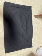 Sleek Black Pencil Skirt with Back Zipper Closure