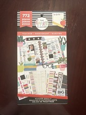 Happy Planner Stickers Book Journal Scrapbook  TEACHER  - Less Than 10 Used