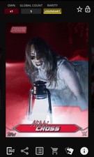 WWE Topps Slam DIGITAL Stadium Club Nikki Cross Red Legendary 5 CC
