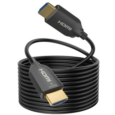 SOEYBAE 4K Fiber Optic HDMI Cable 30ft, Ultra High Speed 18Gbps, 30FT, Black 