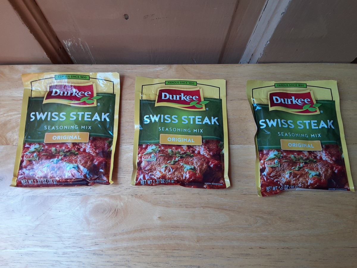 Durkee Original Swiss Steak Seasoning Mix (3 Packages) 2-19