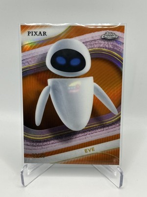 2025 Topps Chrome Disney EVE WALL-E Orange Refractor /25