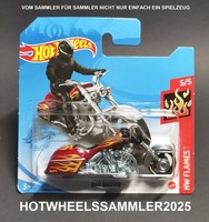 "Hot Wheels \"Bad Bagger\" HW Flames GTB18-M521 Motorrad OVP UngeÖFfnet Neu!"