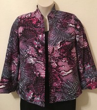 EVAN PICONE Top Blazer Jacket Viberent Multi Colors Size 10 New With out Tag