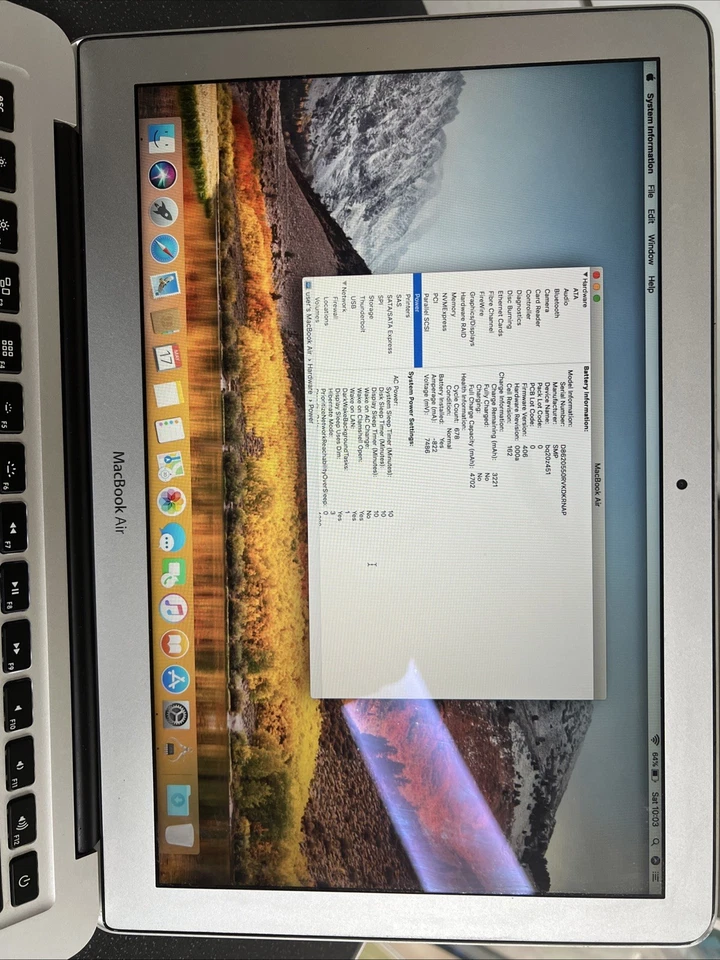 Apple MacBook Air 11-inch (Mid 2011) Intel I7, 4GB RAM, 500GB M.2 SSD, Catalina - Image 4 of 4