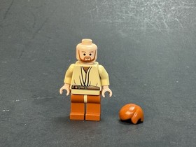 LEGO SW Obi-Wan Kenobi Minifigure w/Dark Orange Hair Legs NO CAPE sw1035 #7255