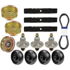 Deck Rebuild Kit Combo Set Blade Spindle Fits John Deere 155C LA130 LA140 Mowers