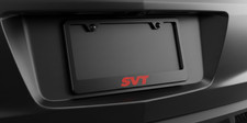 Ford Svt License Plate Frame Matte Black Metal With Hardware For Cobra Shelby
