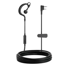 SAMCOM 2 Pin Headset with Mic Original FPCN30A FPCN10A Two Way Radio Replacem...