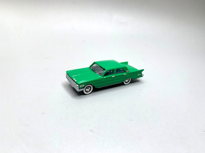 1/87 HO Scale EKO 1961 Ford Comet Car Green w/ Whitewall Tires Made in Spain