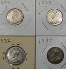 4  CANADIAN  KING GEORGE V  FIVE CENT COIN LOT  1924, - 1934 — photo 5