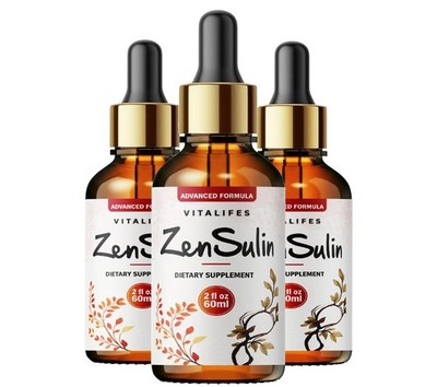 (3 Pack) ZenSulin Drops - Zen Sulin Premium Blood Health Support Formula 30 serv
