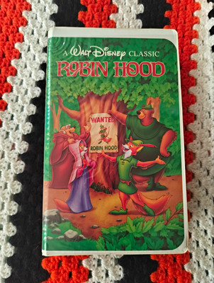 Walt Disney Classic Robin Hood VHS Clamshell NTSC G 1973 Reitherman