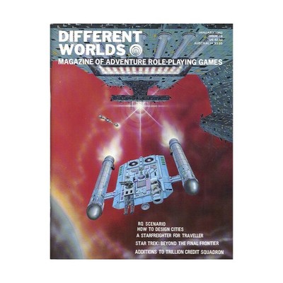 Chaosium Different Wo  #18 ''RuneQuest Module, Star Trek - Beyond the Fi Mag VG+