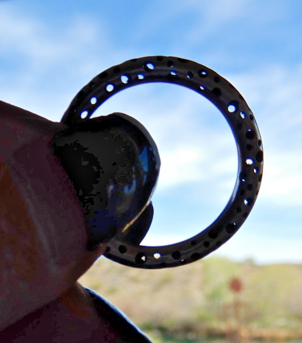 Dana Reed Statement Textured Silver Stack Ring Se… - image 8