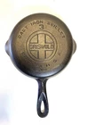 Antique Griswold Cast-Iron Skillet #3 Large Block Logo 709 - Has A Slight Wobble