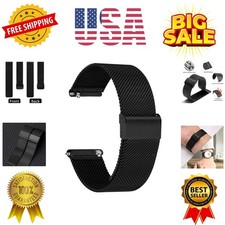 Mesh Watch Band Metal - Black Quick Release Watch Bands for Men Women - Stain...