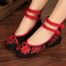 Student Chinese Embroidery Hanfu Shoes Women Costume Dance Ethnic Performance