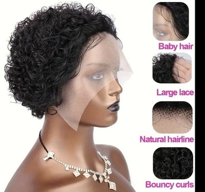 Curly Pixie Human Hair