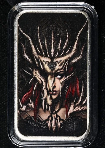 Hayleybug Mint 1 Ounce Silver Bar - Echoes of Eternity Dragon Mask - STOCK