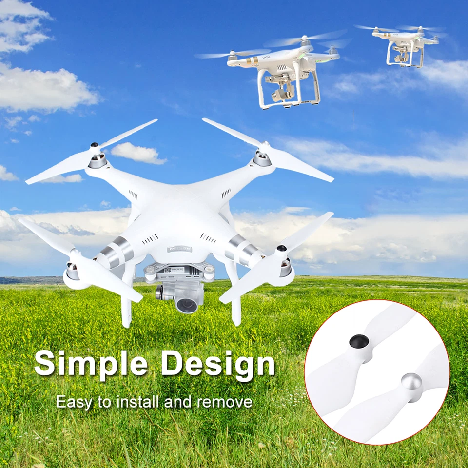 8 Stück 9450 Selbstsichernder Propeller für DJI Phantom 2/3 Drohne * - Bild 4 von 4