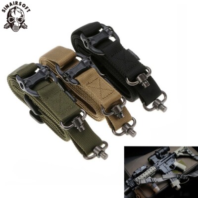Taktisch Quick Detach QD 1 oder 2 Punkt Multi Mission 1.2'' Gewehr Sling Adjust