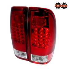 LED Tail Lights 97-03 Ford F150 99-07 F250 F350 F450 Super Duty Truck RED Lens