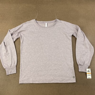 Ideology Women's Size Small Pink Long Sleeve Athletic Workout Yoga Sweatshirt