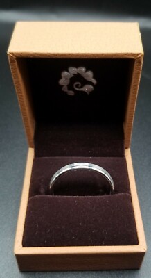 Haosg 4mm Silver Tungsten Carbide Ring Matte Brushed Finish Band 12.5