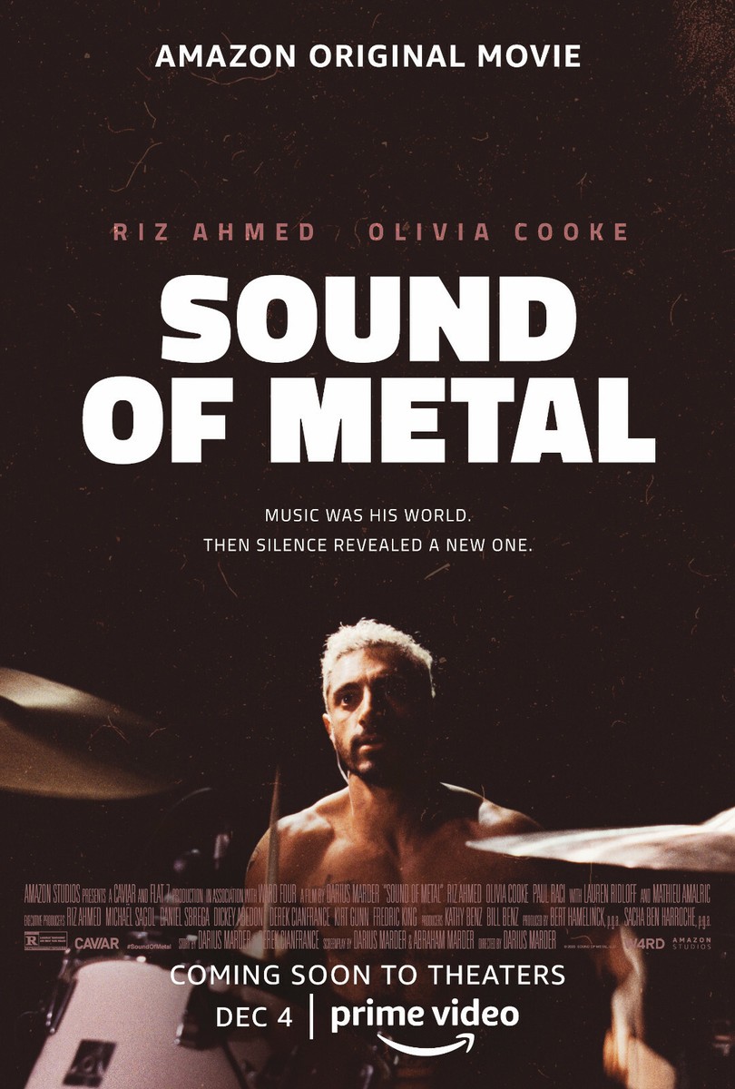 SOUND OF METAL POSTER RIZ AHMED OLIVIA COOKE