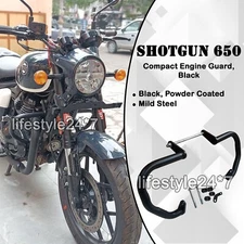 Fit For Royal Enfield "Compact Engine Guard Pair, Black" For Shotgun 650
