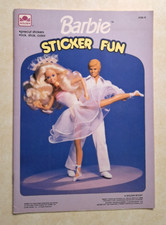 Vintage Barbie Sticker Fun Book Album 1990s Mattel Ballet Golden Books UNUSED