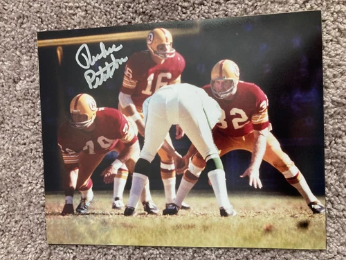 Washington Redskins Richie Petitbon signed 8x10 W/COA