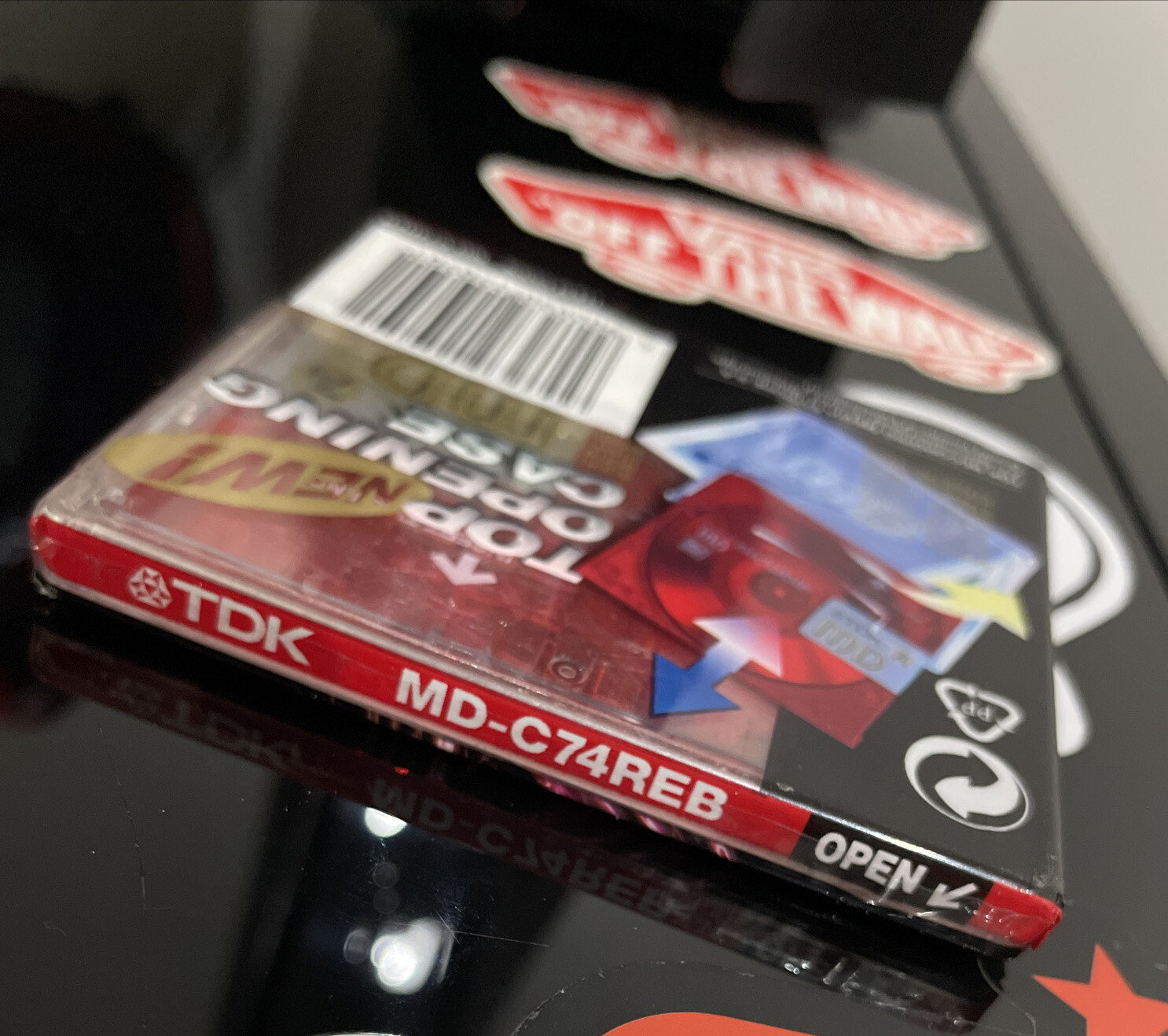 1x TDK Blank Mini Discs Minidiscs 80 Mins Recordable MD Green With Case