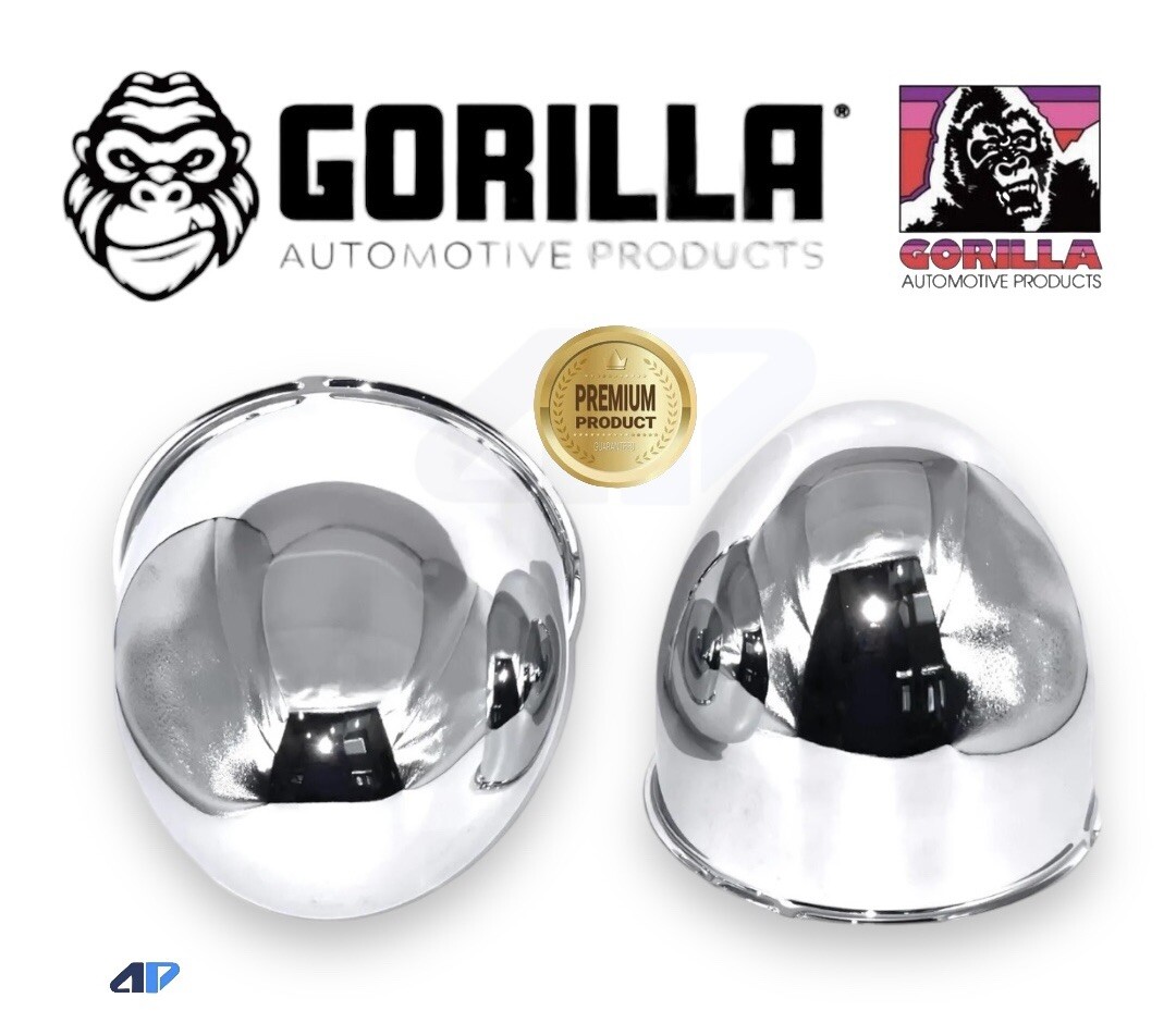 Set of 2 Gorilla HC216BT Chrome Bullet Style Push Thru 3.30”OD