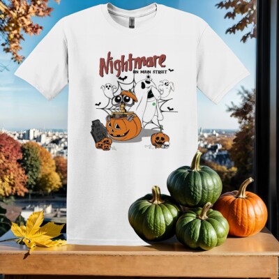 Wall E And Eve Pumpkin Boo T-Shirt Kinder Hoodie Herren Damen Unisex Tshirt SX425