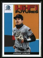 Jordan Lawlar 2022 Bowman #HIFI-13 Hi-Fi Futures Aqua Refractors Diamondbacks