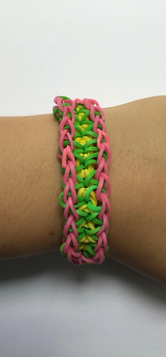 Double Rhombus Rainbow Loom Bracelet Custom made