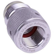 GunTuff 88g / 90g CO2 Capsule Adapter for Paintball Markers & Rifles Silver