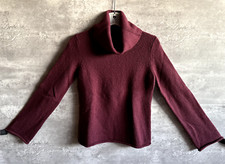 Vintage 1990s Express Red Wool Blend Turtleneck Sweater Size S