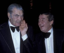 Jack Dempsey & Rocky Graziano at Lindbergh Awards Dinner on Oc - 1978 Photo 1