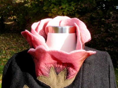 Covelo Wool Black and Pink Poppy Flower Jacket NWT M | eBay