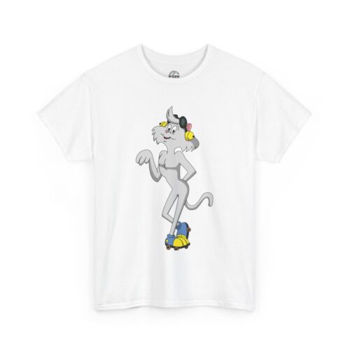 Vintage Wordsworth Cat T-Shirt, Heathcliff Cartoon Shirt, Roller Skate Cat Tee - Picture 11 of 118