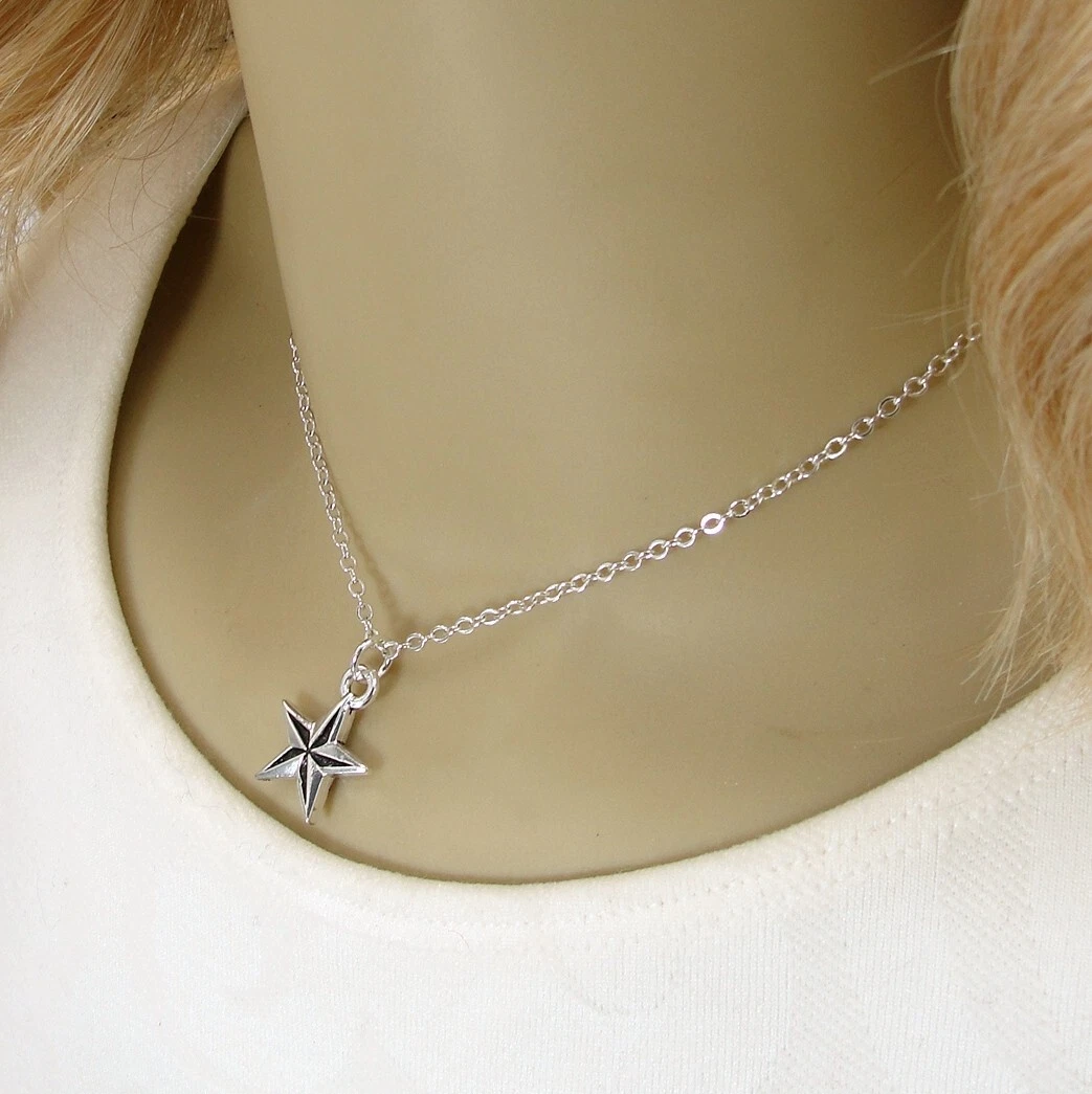 North star necklace sterling silver online